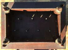Load image into Gallery viewer, 19TH C ANTIQUE SAILOR MADE MAHOGANY SEWING BOX ~~ NAUTICAL ~~ MARITIME