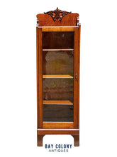 Load image into Gallery viewer, Antique Victorian Tiger Oak Glass Door China Cabinet / Bookcase