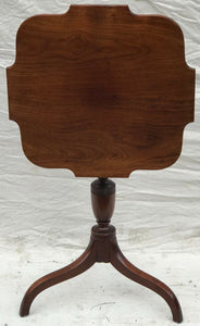 MAHOGANY QUEEN ANNE STYLE CANDLE STAND BY IRVING & CASSON - BOSTON EARLY 20TH C