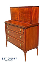 Load image into Gallery viewer, Antique Federal Boston Mahogany &amp; Rosewood Secretary Desk - School of T. Seymour