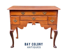Load image into Gallery viewer, 18th C Antique Queen Anne Delaware River Valley Mahogany Dressing Table / Lowboy