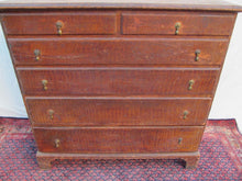 Load image into Gallery viewer, 18TH CENTURY CHIPPENDALE RHODE ISLAND BLANKET CHEST IN SPONGE PAINT DECORATION
