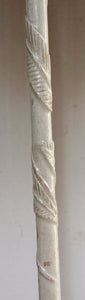 ANTIQUE VICTORIAN DOLLS PARASOL WITH SILK SHADE - WONDERFUL CARVING WORK
