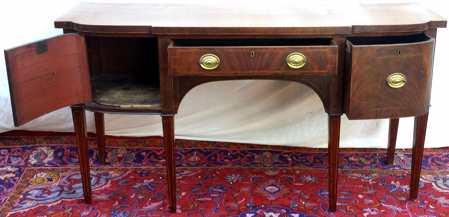 FINE 18TH CENTURY GEORGE III MAHOGANY INLAID SIDEBOARD