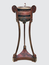 Load image into Gallery viewer, CLASSICAL EARLY 19TH C MAHOGANY CACHE POT ON TALON FOOT BASE - DUNCAN PHYFE NYC