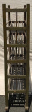 Load image into Gallery viewer, 19TH C INDUSTRIAL COBBLERS RACK IN BITTERSWEET APPLE GREEN FINISH - SHOE RACK