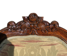 Load image into Gallery viewer, 19th C Antique Rococo Carved Rosewood Parlor Chair