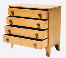 Load image into Gallery viewer, 19TH C ANTIQUE COUNTRY PRIMITIVE PINE HEPPLEWHITE DRESSER / CHEST