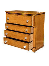 Load image into Gallery viewer, Late 18th Century Antique Pennsylvania Federal Tiger Maple Chest of Drawers - Rare Knobs