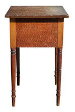 Load image into Gallery viewer, 18th C Antique Federal Period Vermont Painted Work Table / Nightstand