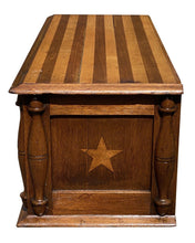 Load image into Gallery viewer, 19TH C ANTIQUE FEDERAL PERIOD SOUTHERN WALNUT FOLK ART SPICE BOX / CABINET