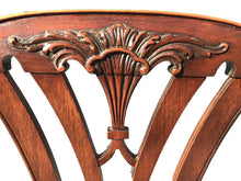 Load image into Gallery viewer, 20TH C CHIPPENDALE ANTIQUE STYLE SET OF 6 MAHOGANY DINING CHAIRS