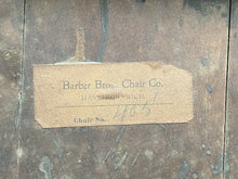 Load image into Gallery viewer, 20th C Antique Barber Bros Chair Co Tiger Oak Footstool ~ Grand Rapids Michigan