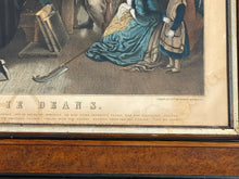 Load image into Gallery viewer, 19TH C ANTIQUE COLORED LITHOGRAPH THE TRIAL OF EFFIE DEAN ~ VICTORIAN ART