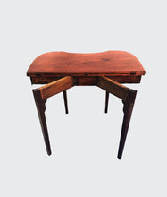 Load image into Gallery viewer, 18TH CENTURY FEDERAL CONCAVE FORM RHODE ISLAND GAME TABLE IN MAHOGANY-RARE
