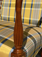 Load image into Gallery viewer, 20th C Sheraton Antique Style Mahogany &amp; Brids Eye Maple Lolling Chair