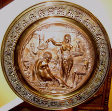 Load image into Gallery viewer, 19TH CENTURY EMILE LOUIS PICAULT RETICULATED BRONZE CHARGER -OTHELLO&#39;S DESDEMONA