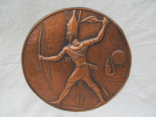 Load image into Gallery viewer, ARTS &amp; CRAFTS STYLE COPPER EGYPTIAN REVIVAL WALL PLAQUE - A. GILLES