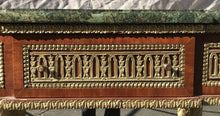 Load image into Gallery viewer, ANTIQUE FRENCH EMPIRE / NAPOLEON III STYLE MARBLE TOP CONSOLE / ENTRY TABLE