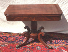 Load image into Gallery viewer, LATE FEDERAL PERIOD CLASSICAL GAME TABLE ATTRIBUTED TO ISSAC VOSE BOSTON