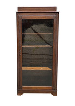 Load image into Gallery viewer, Antique Arts &amp; Crafts Tiger Oak Single Door Bookcase / China Cabinet