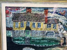Load image into Gallery viewer, 19th C Antique Hooked Rug In Gold Gilt Frame
