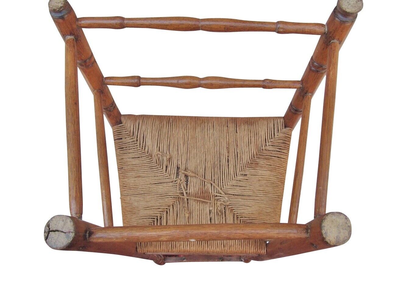 18th Century New England Queen Anne Side Chair With Yolk Crest & Button Feet