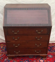 Load image into Gallery viewer, ANTIQUE CHINESE CHIPPENDALE STYLED MAHOGANY DESK IN DESIRABLE SIZE