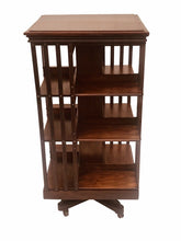 Load image into Gallery viewer, 19TH C ANTIQUE VICTORIAN DANNER REVOLVING 3 TIER BOOKCASE