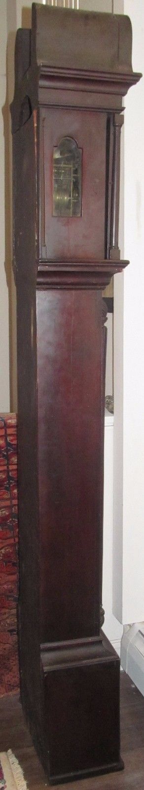 18TH CENTURY CHIPPEDALE PERIOD TALL CASE CLOCK WITH BRASS SAM WERNE MOVEMENT