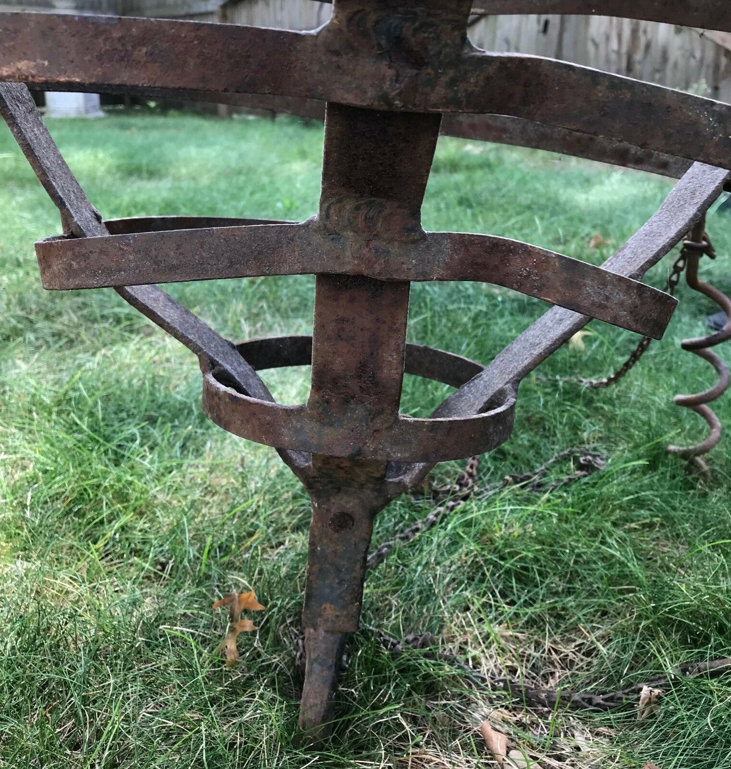 ANTIQUE 19TH CENTURY CAST IRON ANCHOR / MARINE DREDGER