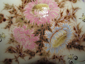 OUTSTANDING ZSOLNAY 16" RETICULATED FLORAL LUSTER PAINTED CHARGER-THE VERY BEST!