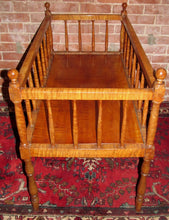 Load image into Gallery viewer, FEDERAL PERIOD SOLID TIGER MAPLE CRIB WITH SOLID TIGER MAPLE BASE BOARD