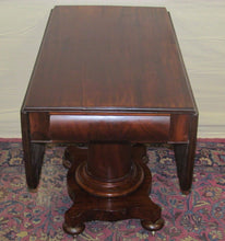 Load image into Gallery viewer, CIRCA 1830&#39;S CLASSICAL EMPIRE BOSTON MAHOGANY BREAKFAST TABLE