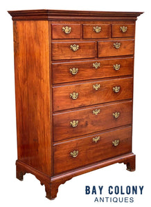 18th C Antique Pennsylvania Walnut Chippendale Chest of Drawers / Dresser