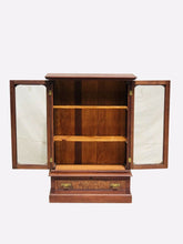Load image into Gallery viewer, 19TH C VICTORIAN WALNUT DOUBLE DOOR ANTIQUE BOOKCASE / CHINA ~ VERY CLEAN
