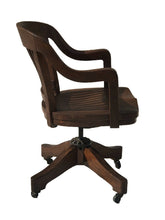 Load image into Gallery viewer, ANTIQUE ARTS &amp; CRAFTS / MISSION OAK OFFICE DESK CHAIR BY MILWAUKEE CHAIR CO