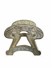 Load image into Gallery viewer, EARLY 20TH C ANTIQUE ART NOUVEAU WOMAN ADJUSTABLE BOOK ENDS