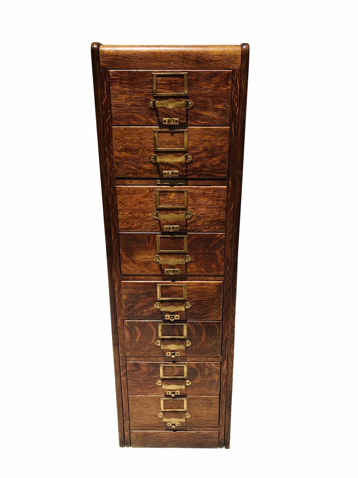 20TH C ANTIQUE ARTS & CRAFTS / MISSION OAK FILE CABINET ~ LIBRARY BUREAU SOLE