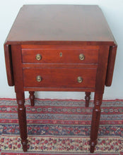 Load image into Gallery viewer, EARLY 19TH CENTURY SHERATON MID ATLANTIC CHERRY WORK TABLE