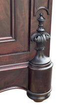 Load image into Gallery viewer, Antique Biedermeier Mahogany &amp; Satinwood Secretary Abattant Desk With Marble Top