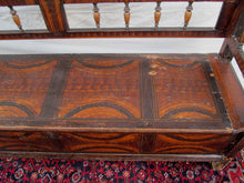 Load image into Gallery viewer, SUPERB EARLY 19TH CENTURY GRAIN PAINTED SETTLE BENCH-EXCEPTIONAL SPECIMEN-LOOK!