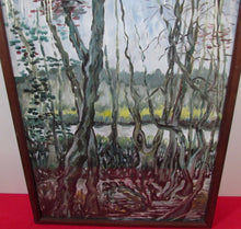 Load image into Gallery viewer, INTERESTING IMPRESSIONIST OIL ON GOUACHE LANDSCAPE PAINTING SIGNED ALICE LYNCH
