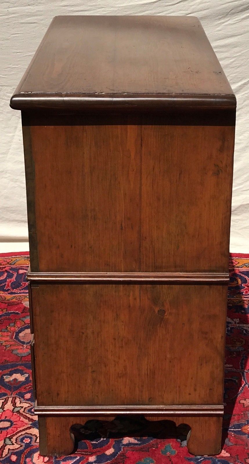 VERY RARE 18TH CENTURY LONG ISLAND PINE BLANKET CHEST QUEEN ANNE PERIOD