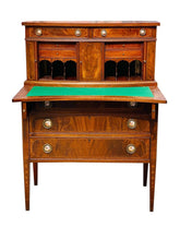 Load image into Gallery viewer, 20TH C FEDERAL ANTIQUE STYLE BOSTON MAHOGANY LADIES TAMBOUR SECRETARY DESK