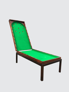EXCEPTIONAL 19TH C MAHOGANY BAGATELLE PARLOR TABLE GAME ON FITTED FRAME