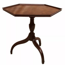 Load image into Gallery viewer, 20TH C GEORGIAN ANTIQUE STYLE BURLED WALNUT SPIDER LEG STAND / TEA TABLE