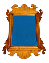 Load image into Gallery viewer, 20th C Antique Chippendale Style Tiger Maple Mirror