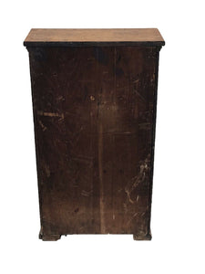 19TH C VICTORIAN TIGER OAK ANTIQUE MEDICINE CABINET