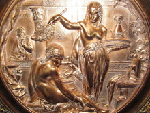 Load image into Gallery viewer, 19TH CENTURY EMILE LOUIS PICAULT RETICULATED BRONZE CHARGER -OTHELLO&#39;S DESDEMONA